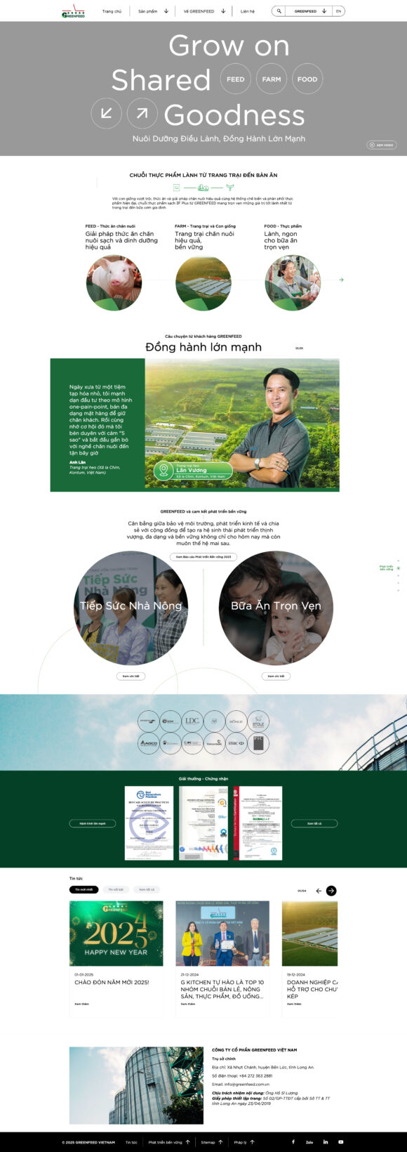 Thiết Kế Website Công Ty Greenfeed: Giải Pháp Web Chuẩn SEO, Tối Ưu