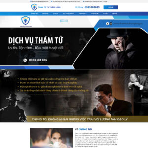 Thiết Kế Website Công Ty Thám Tử Thăng Long Chuẩn SEO, Tối Ưu Người Dùng