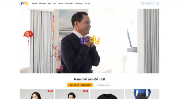 Thiết Kế Website Công Ty Yody Mang Đến Website Thời Trang Đẹp Và Tối Ưu