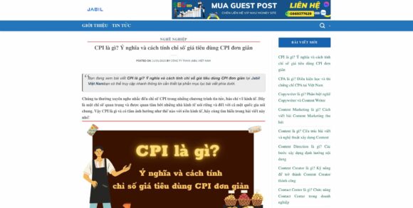 Tin tức trong thiết kế website công ty Jabil